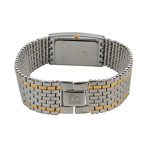 Rhythm(Japan) Men Silver Plated Wrist Watch 4x2.2x0.5cm